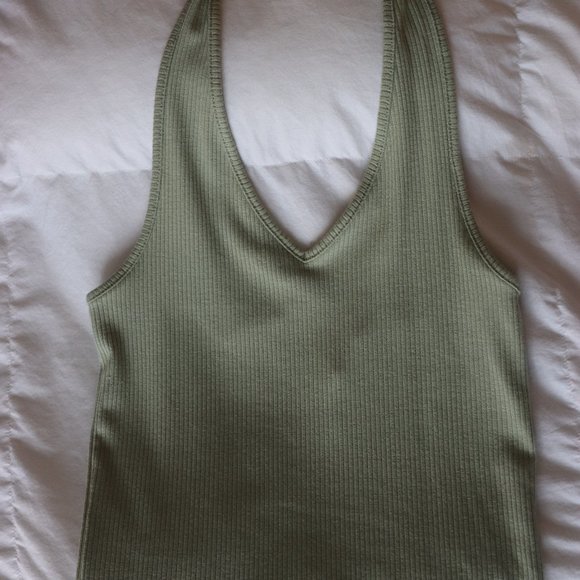 Green Halter Top - Picture 1 of 3